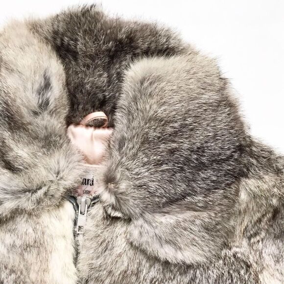 Richard Mann vintage fur bomber jacket VGUC Kids 6Y - Picture 3 of 6